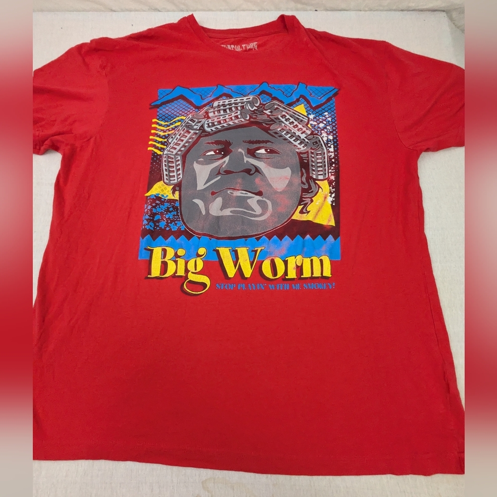 Big Worm Friday Movie Red Tee XXL